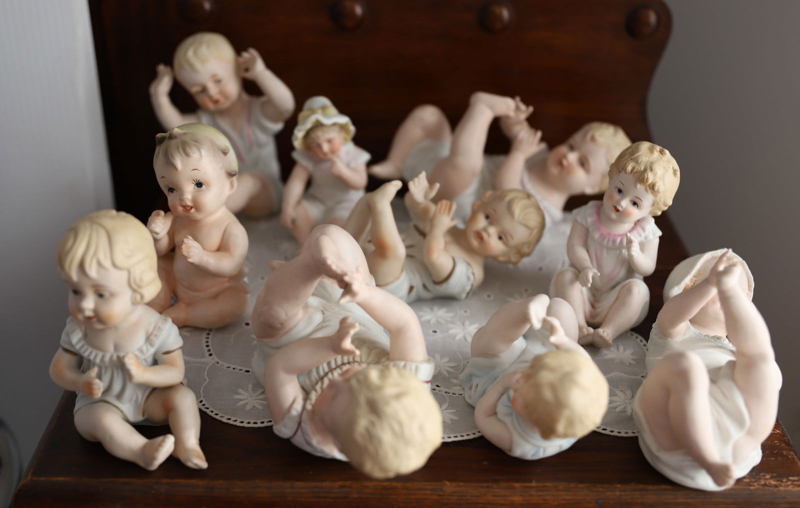 LOT OF BISQUE CHILDREN FIGURINES (1 of 4)