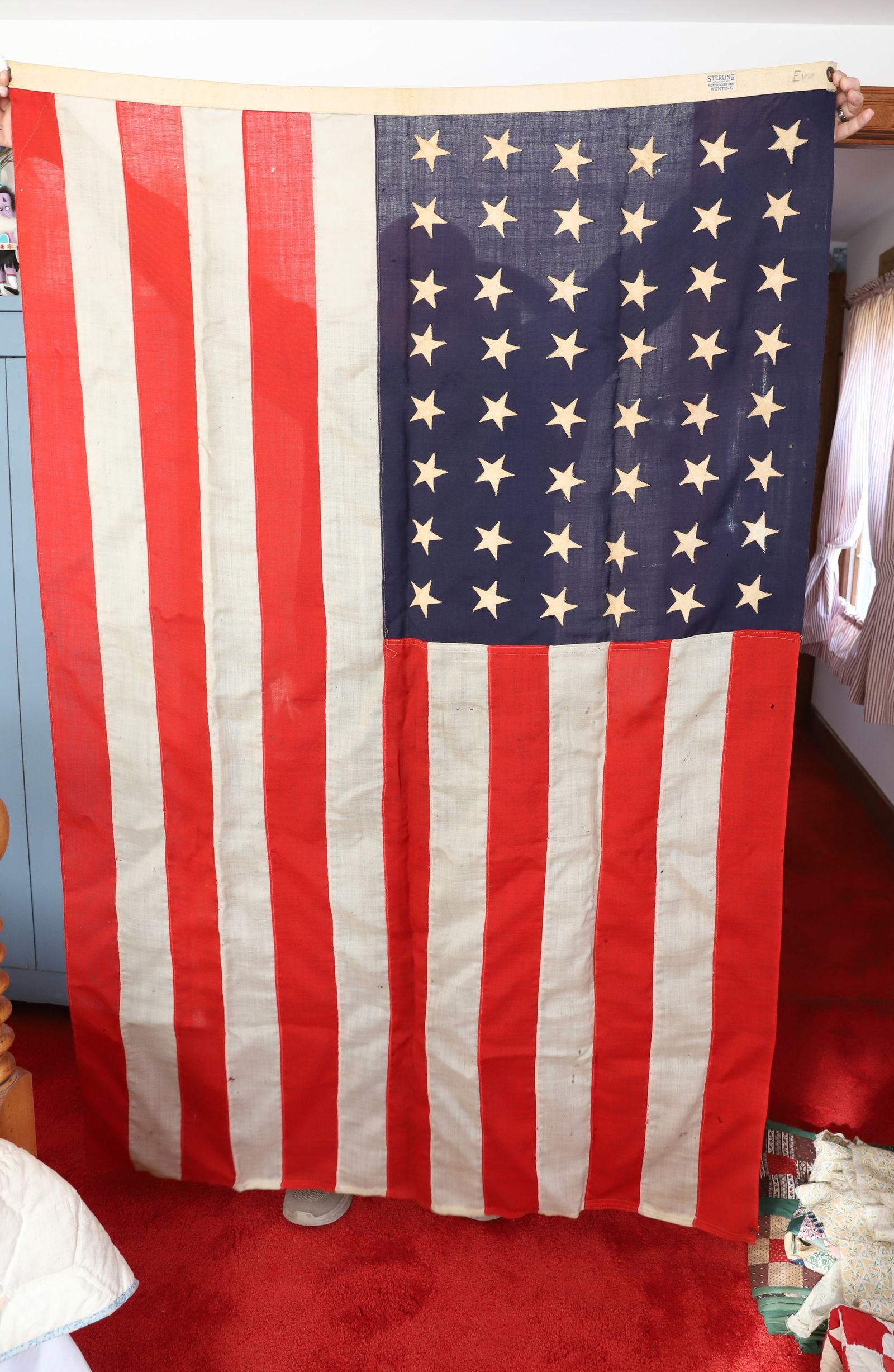 48 STAR U.S. WOOL FLAG (1 of 3)