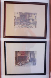 (2) WALLACE NUTTING INTERIORS: INCLUDING; INVESTIGATION AND HEIRLOOM AND THE HAT MAKER - 10 3/4" X 12 1/2" Terms: PLEASE READ CAREFULLY -THIS IS AN ONLINE ONLY AUCTION. Terms for Purchasing and Shipping of Auction Items. Please rea