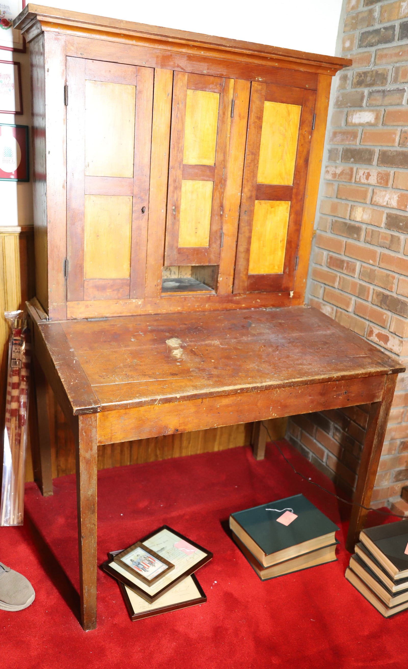 19TH CENTURY SLANT TOP COUNTRY DESK (1 of 3)