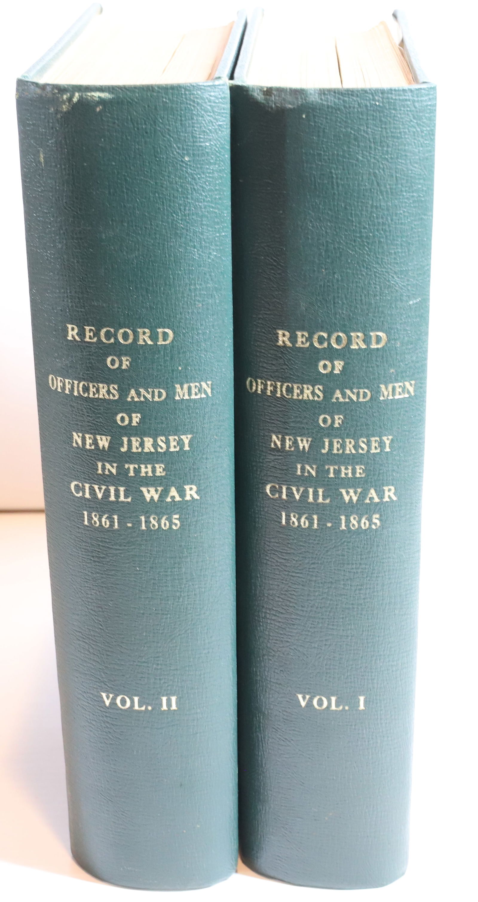 TWO VOLUMES, THE OFFICERS AND MEN OF NEW JERSEY, IN THE CIVIL WAR (1 of 2)