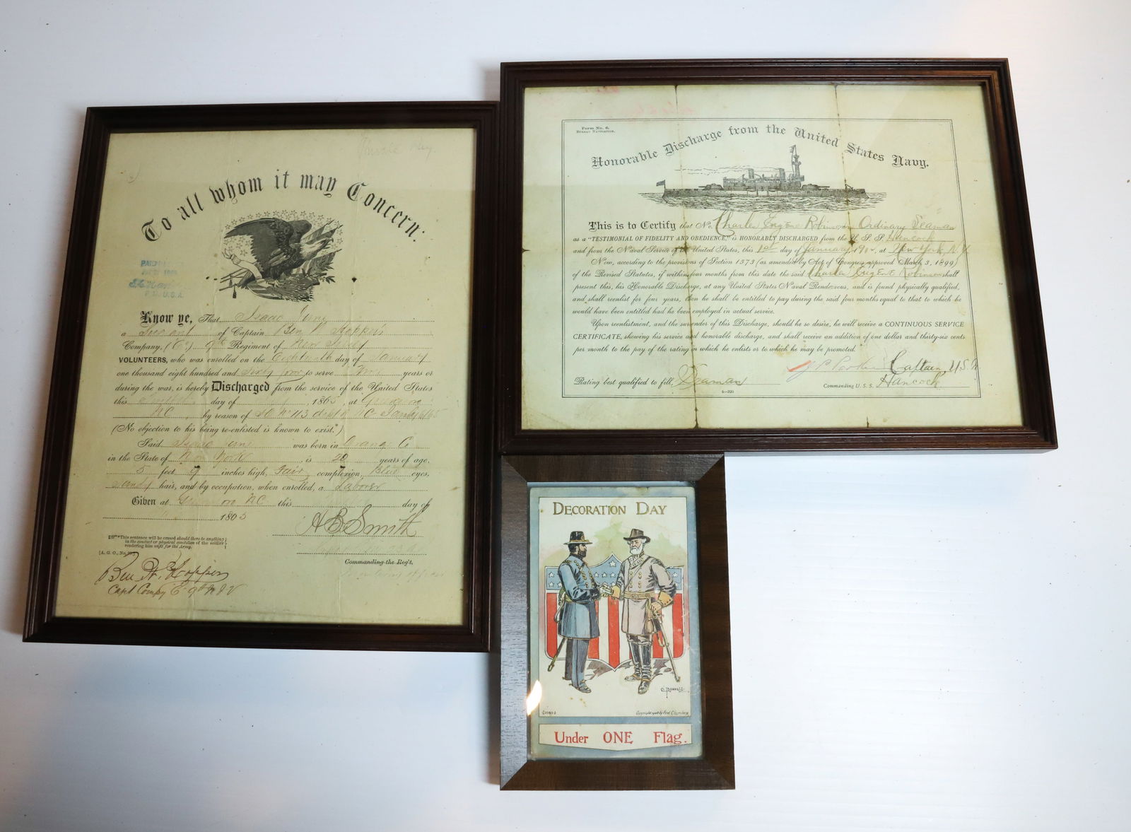 CIVIL WAR DISCHARGE PAPER (1 of 4)