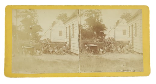 A PLANTATION SCENE STEREOVIEW