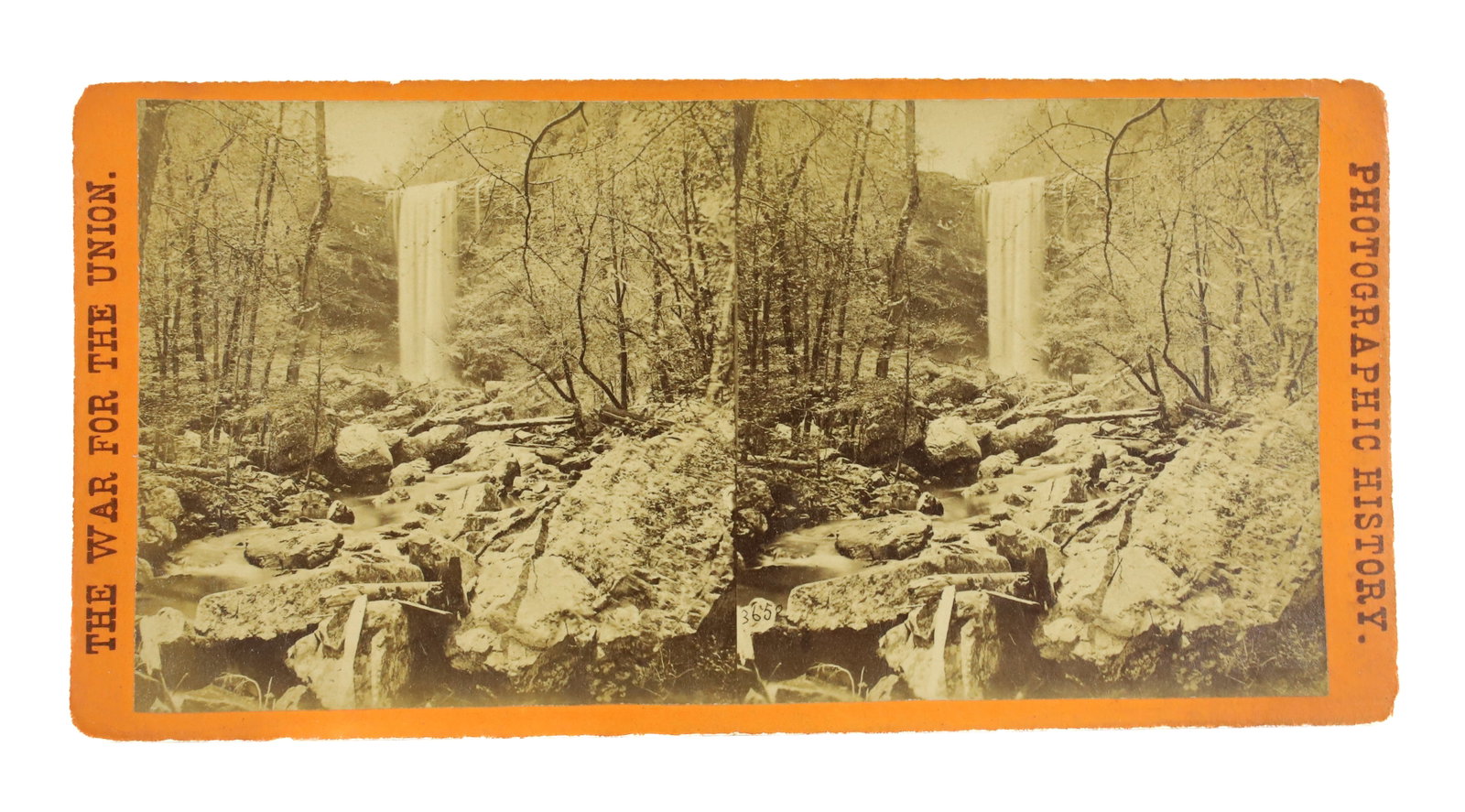 THE WAR FOR THE UNION STEREOVIEW: # 3652 LULU FALLS ON THE TOP OF LOOKOUT MOUNTAIN, TN PUBLISHED BY E&H T ANTHONY 3 1/2" X 7" Terms: PLEASE READ CAREFULLY -THIS IS AN ONLINE ONLY AUCTION. AUTO-PAY WILL RUN IMMEDIATELY FOLLOWING THE AU