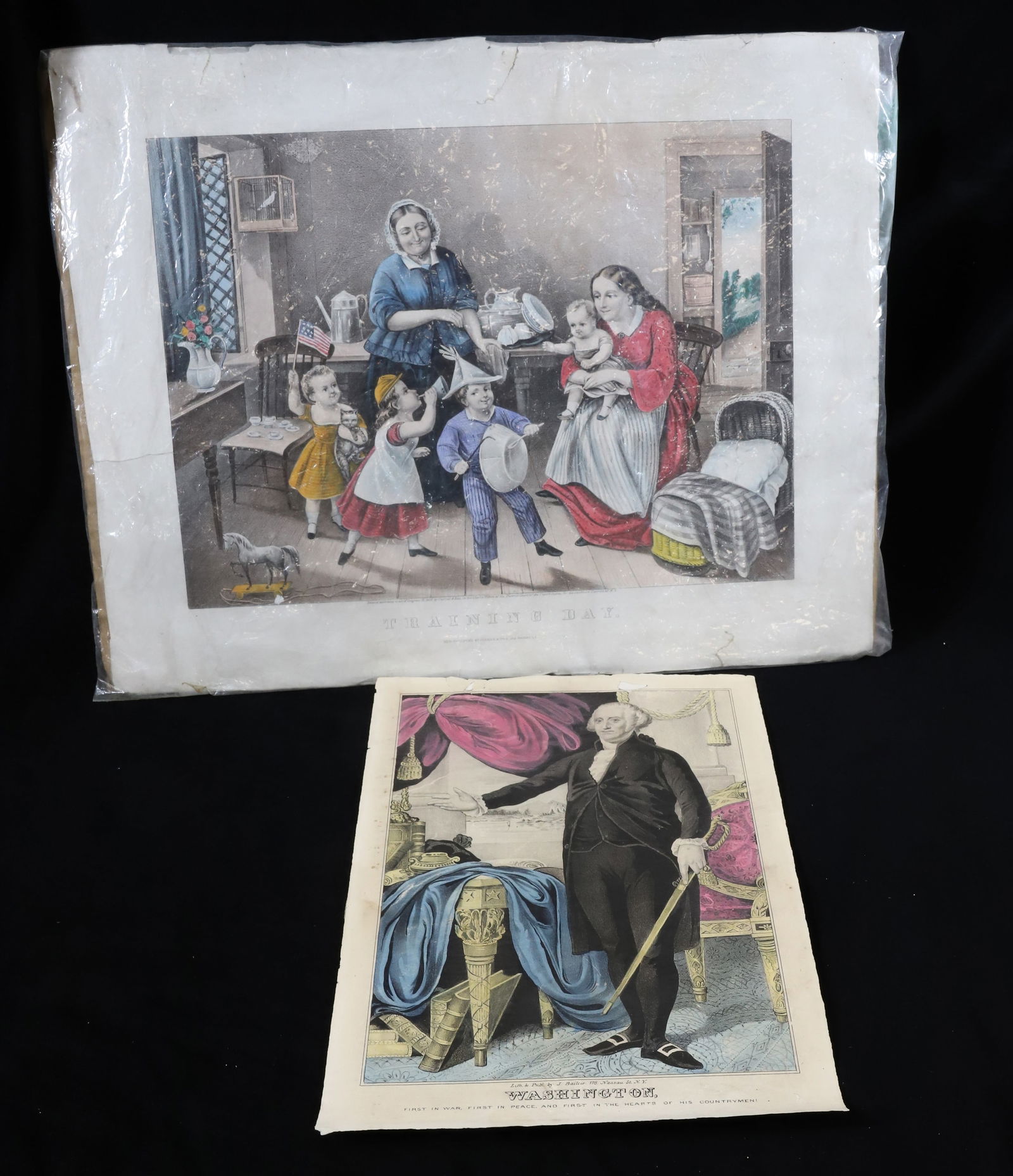(2) CURRIER & IVES PRINTS (1 of 5)