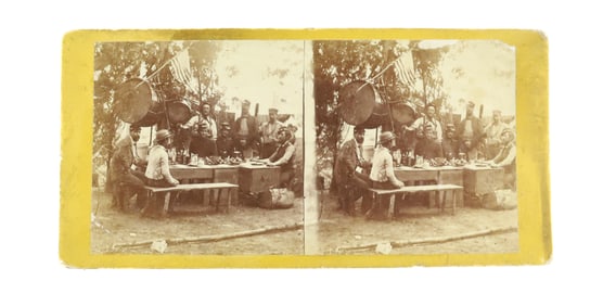 STEREOVIEW CAMP SCENE