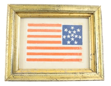 13 STAR FLAG FRAMED