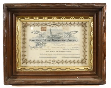 OIL STOCK CERTIFICATE