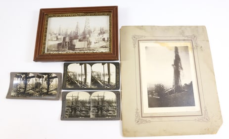 (5) OIL DERRICK PHOTOS