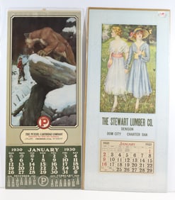 (2) VINTAGE CALENDERS