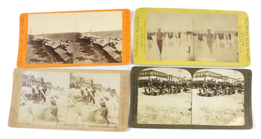 (4) STEREOVIEWS THE BEACH