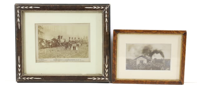 (2) FRAMED CABINET CARDS