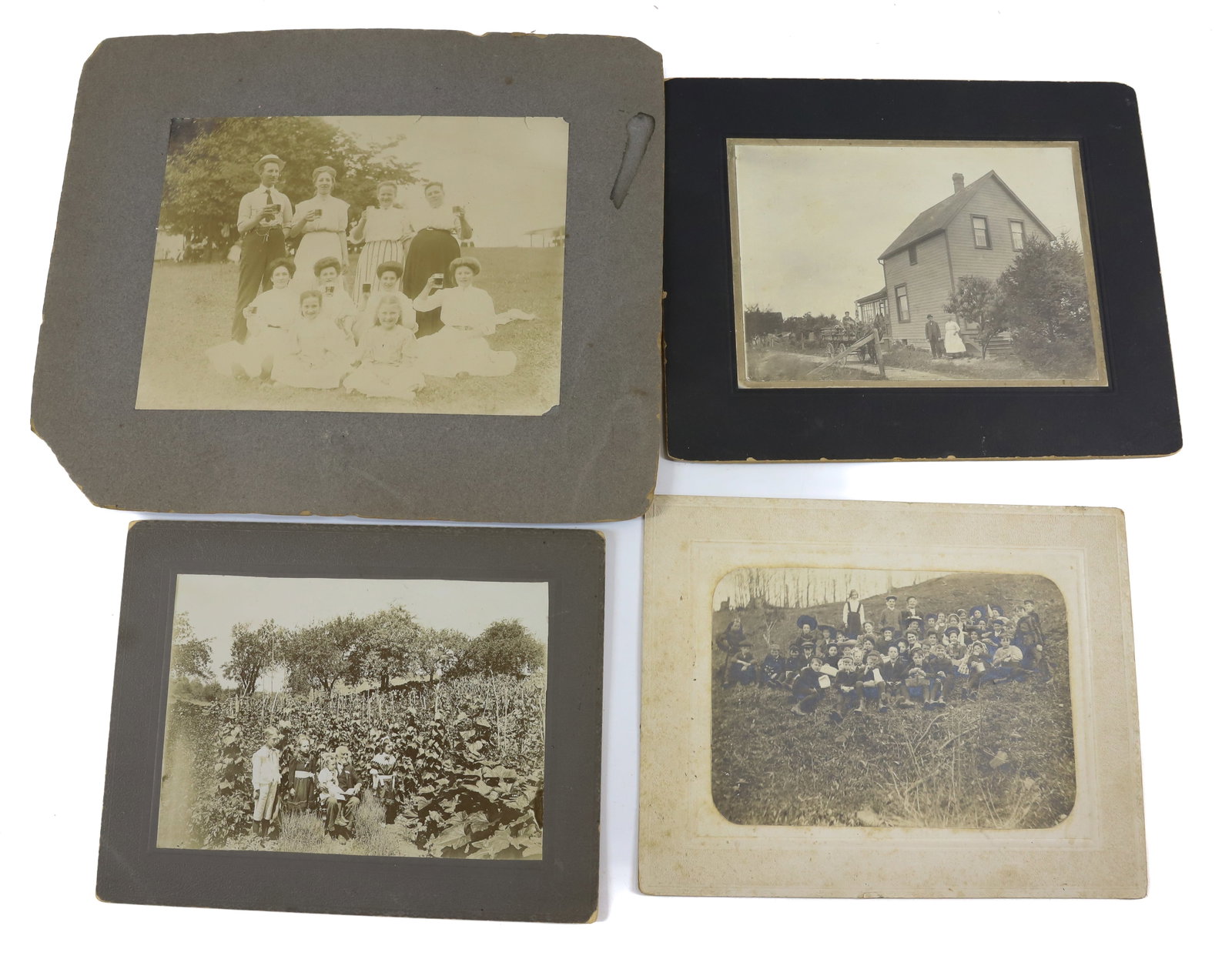 (30) CABINET CARDS/PHOTOS: LARGE SIZES MANY SHOTS OF GROUPS OF PEOPLE, WORKERS, SCHOOLS, GRADUATION, WEDDING, FAMILY OUTDOOR SHOTS (3) SWISS CABINET CARDS ETC Terms: PLEASE READ CAREFULLY -THIS IS AN ONLINE ONLY AUCTION. AUTO-P