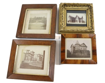 (4) CABINET CARDS HOUSES