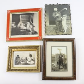 (4) CAT CABINET CARDS