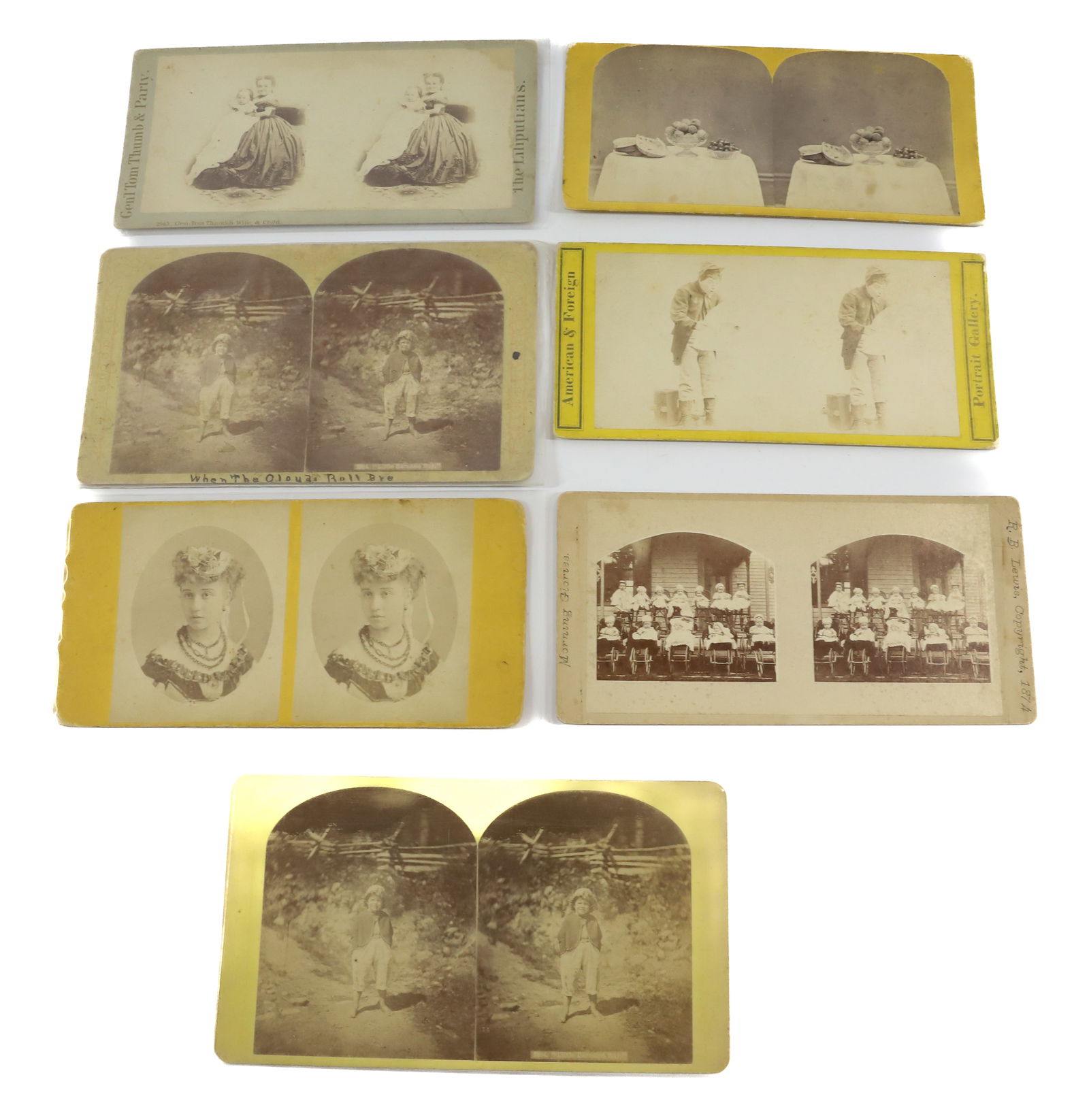 (7) STEREOVIEWS  MRS.TOM THUMB (1 of 4)