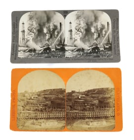 (2) OIL STEREOVIEWS