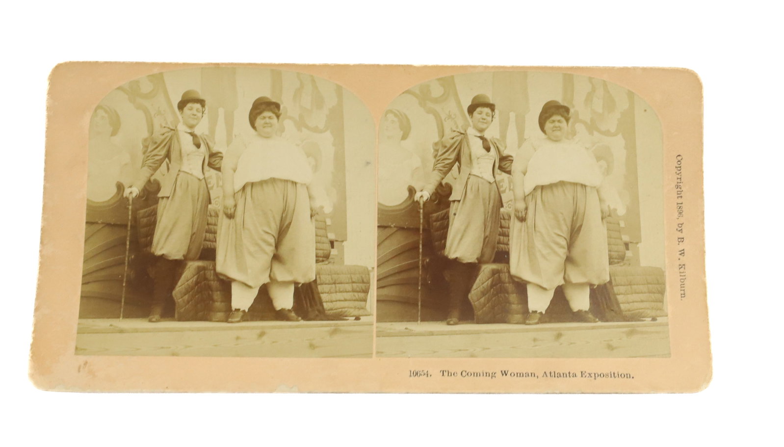 ATLANTA EXPO 1896 STEREOVIEW: THE COMING LADY BY B.W.KILBURN 3 1/2" X 7" Terms: PLEASE READ CAREFULLY -THIS IS AN ONLINE ONLY AUCTION. AUTO-PAY WILL RUN IMMEDIATELY FOLLOWING THE AUCTION!! Terms for Purchasing and Shipping of Auct