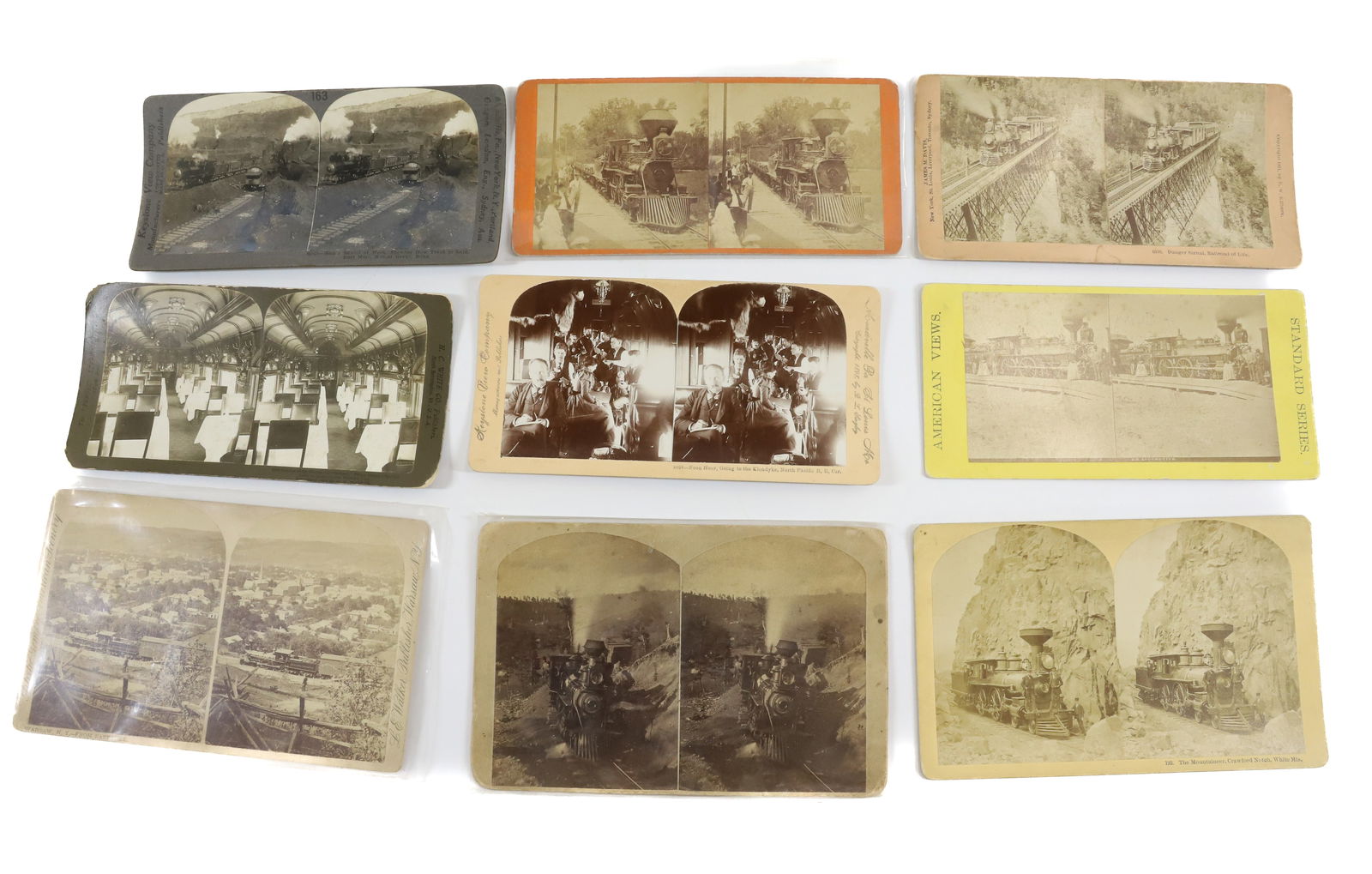 (9) STEREOVIEWS TRAINS (1 of 5)