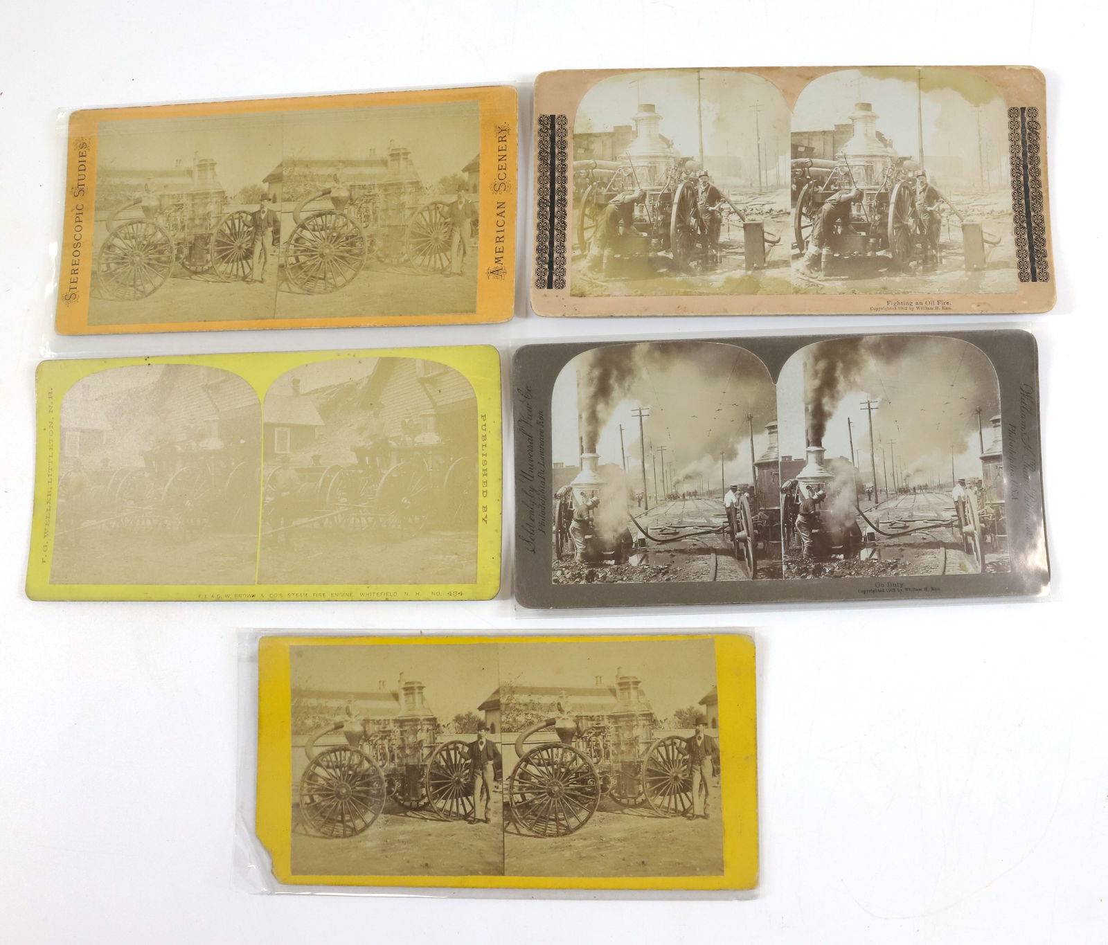 (5) STEREOVIEWS FIRE ENGINES (1 of 4)