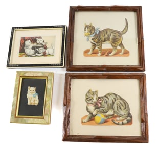 (4) CAT PRINTS
