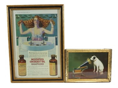 (2) FRAMED ADS