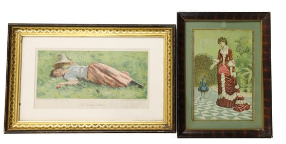 (2) FRAMED PRINTS