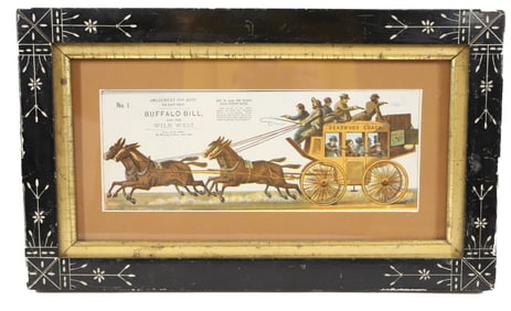 BUFFALO BILL CUT OUT FRAMED