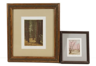(2) JEFF SINER ETCHINGS