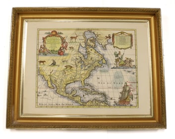 NORTH AMERICA MAP MORTIER