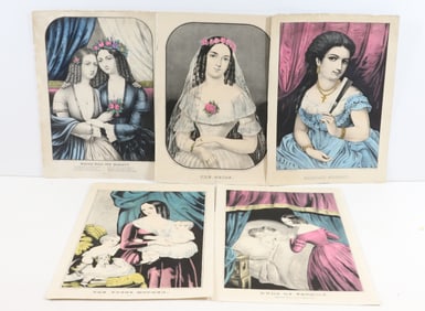(5) CURRIER & IVES LADIES