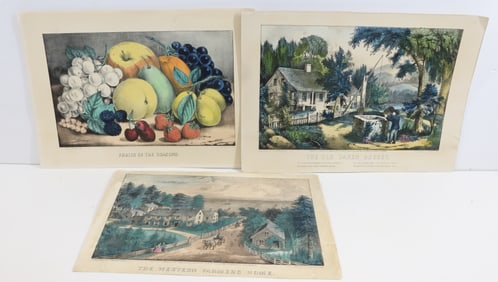 (3) CURRIER & IVES