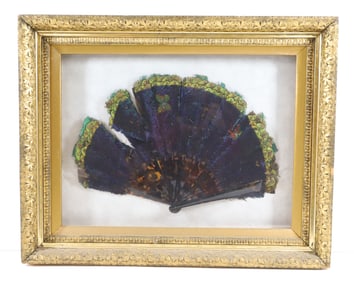 PEACOCK FEATHER FAN