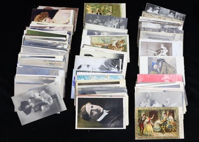 LOT OF (200+) EARLY ACTORS VINTAGE POSTCARDS
