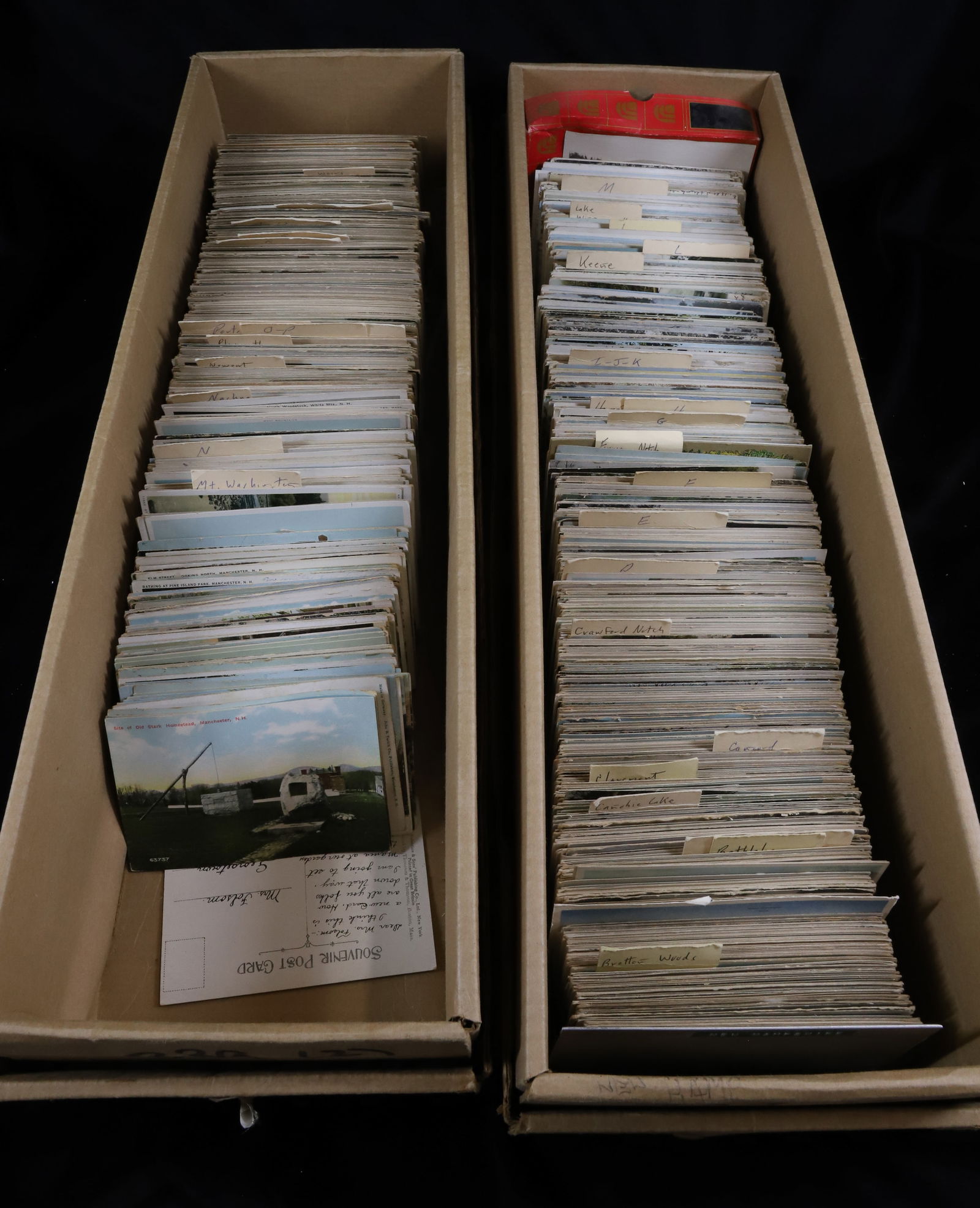 LARGE LOT OF (1000+) NEW HAMPSHIRE POSTCARDS (1 of 7)