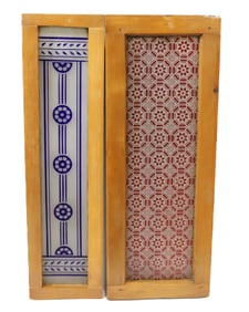 (2) OVERLAY GLASS WINDOW PANELS