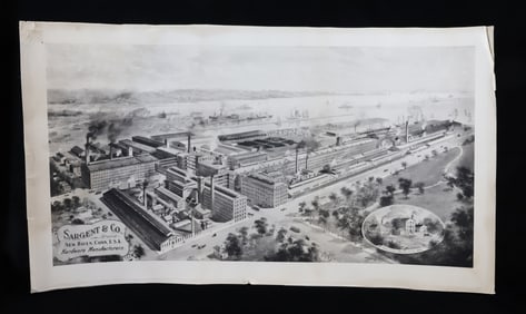 PHOTOGRAVURE OF "SARGENT & CO., HARDWARE MANUFACTURERS"