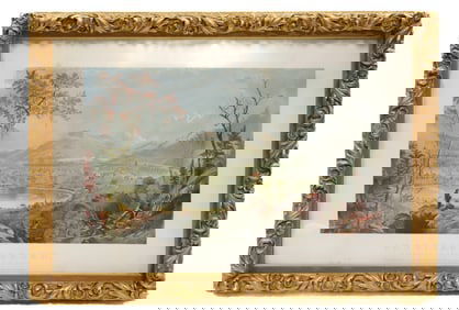 T. SINCLAIR CHROMOLITHOGRAPH "AMERICAN AUTUMN"