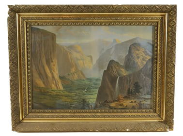 19TH C. YOSEMITE VALLEY CHROMOLITHOGRAPH