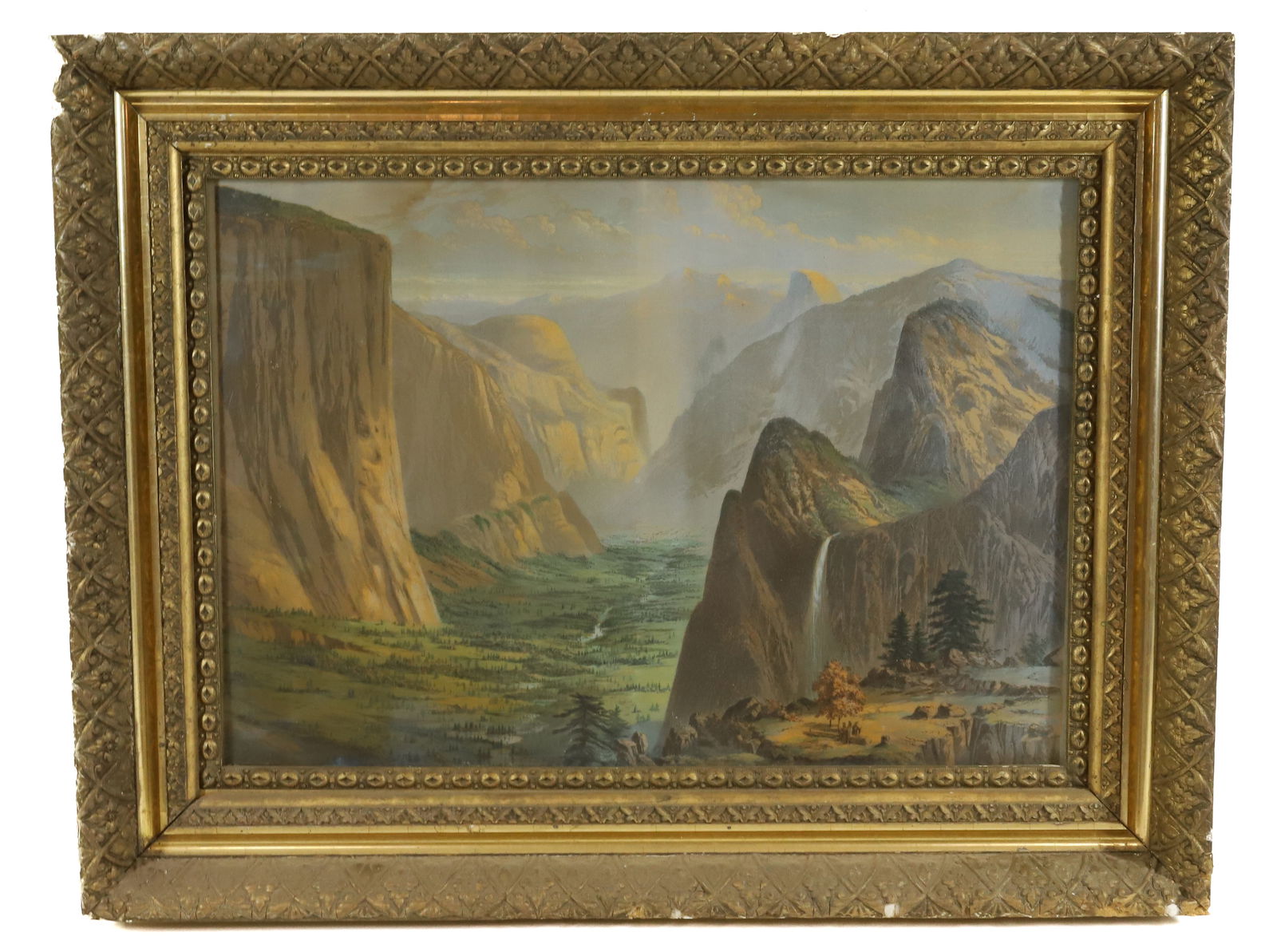 19TH C.  YOSEMITE VALLEY CHROMOLITHOGRAPH (1 of 5)
