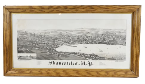 BIRD'S-EYE-VIEW OF SKANEATELES, NEW YORK