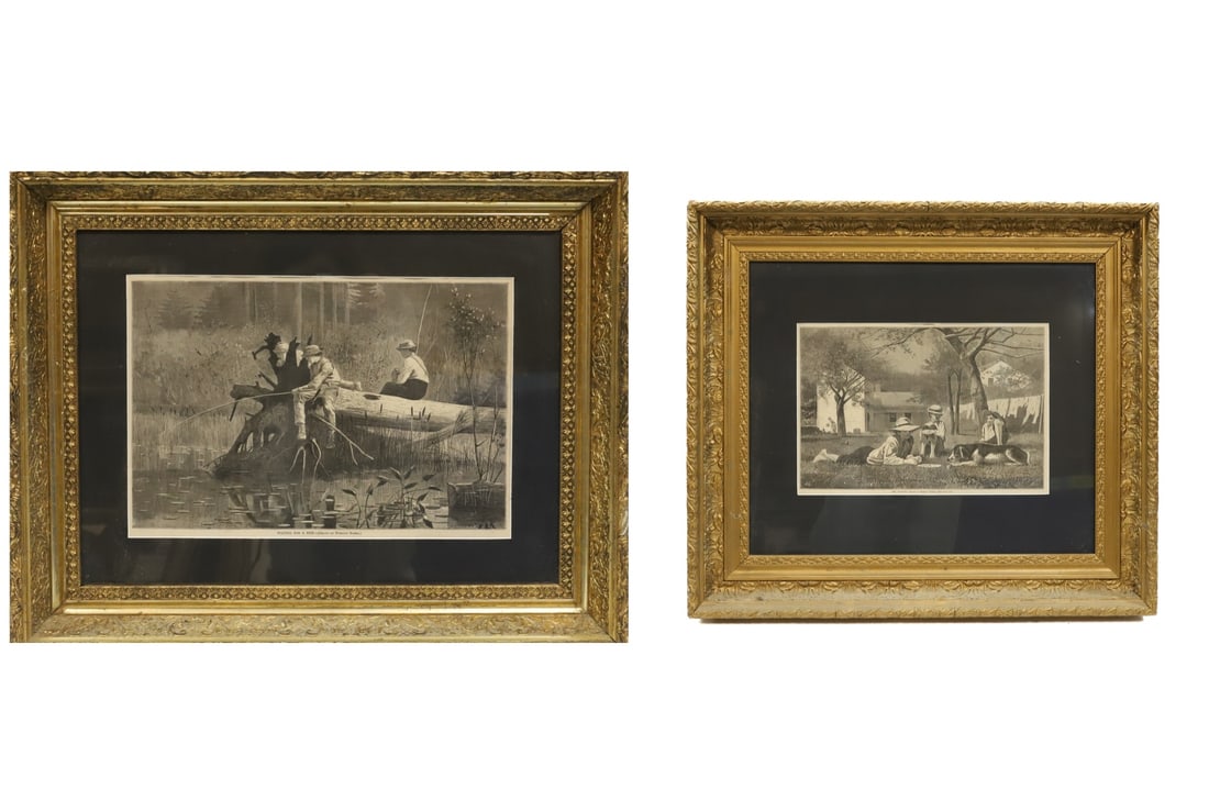 (2) FRAMED WINSLOW HOMER DRAWINGS (1 of 7)