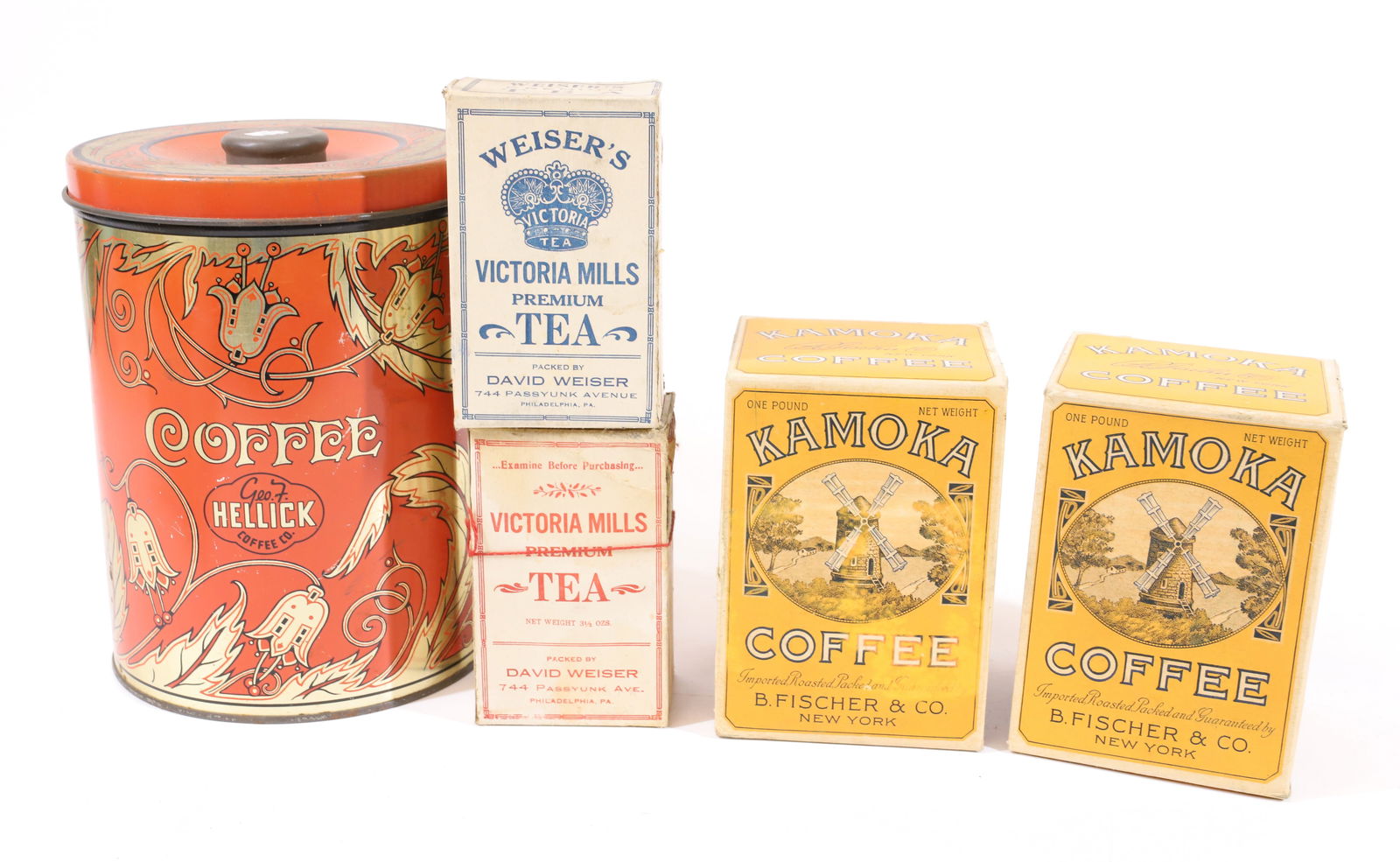 LOT OF ADVERTISING BOXES AND TINS (1 of 4)