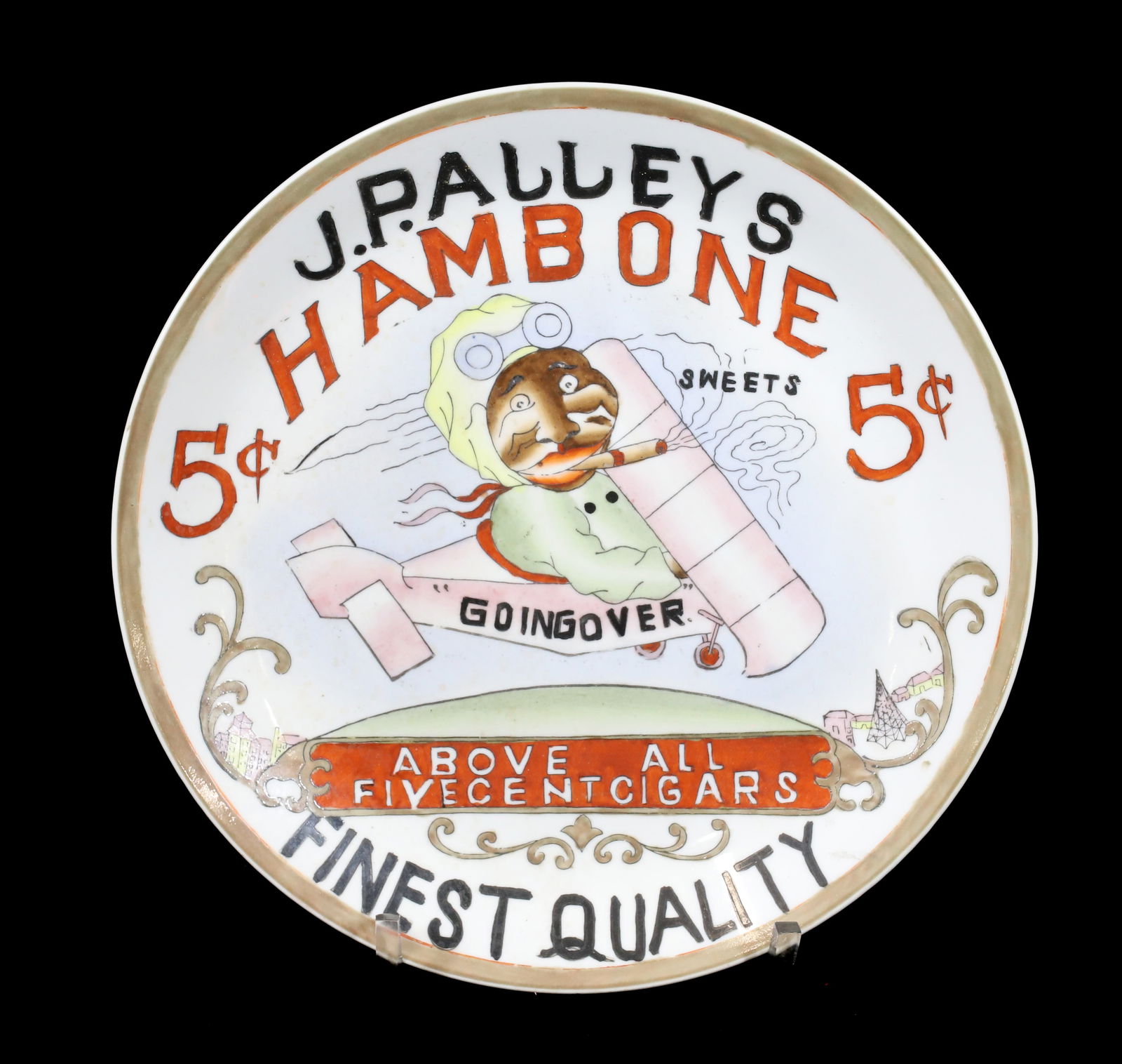 ADVERTISING CIGAR PLATE (1 of 2)