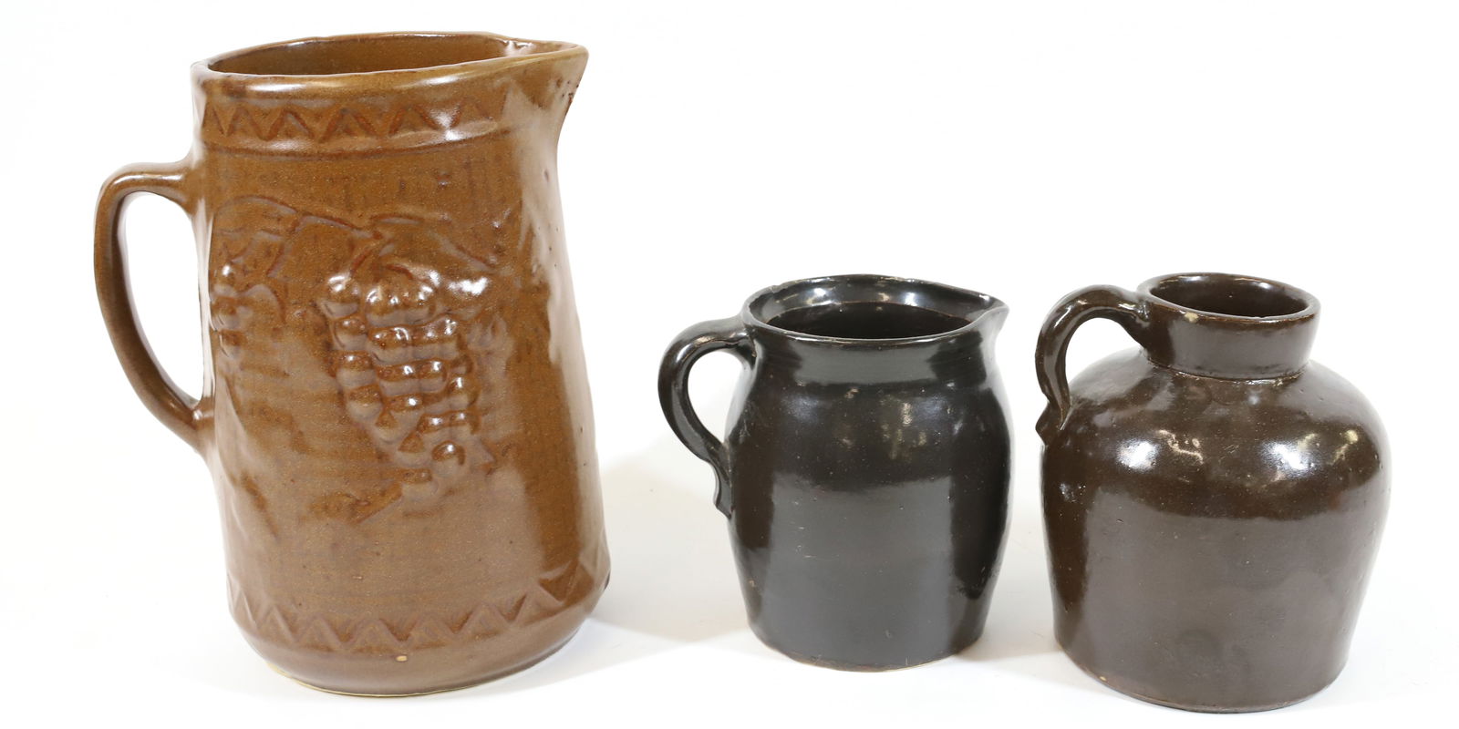 (3) STONEWARE PITCHERS (1 of 6)