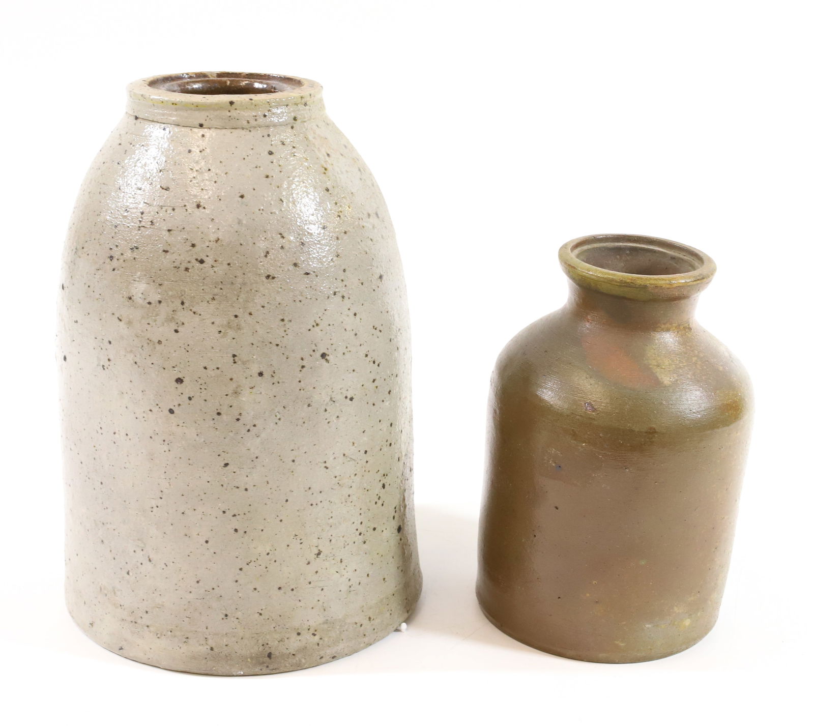 (2) STONEWARE JARS (1 of 6)