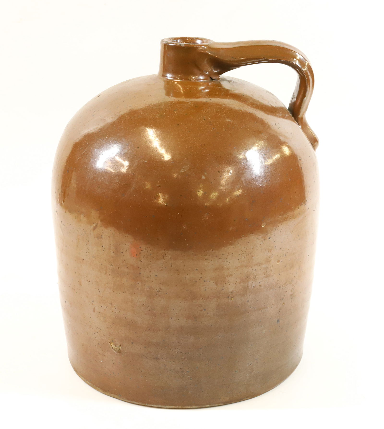 BROWN STONEWARE JUG (1 of 6)