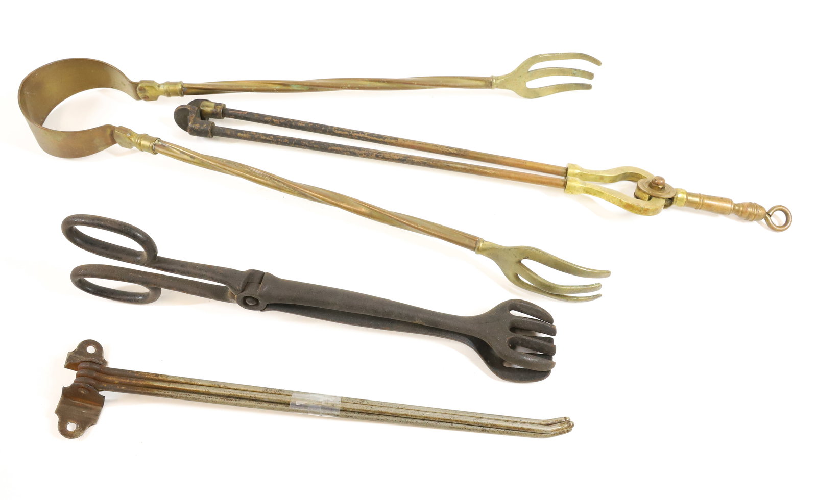 LOT OF (4) FIREPLACE TOOLS (1 of 2)