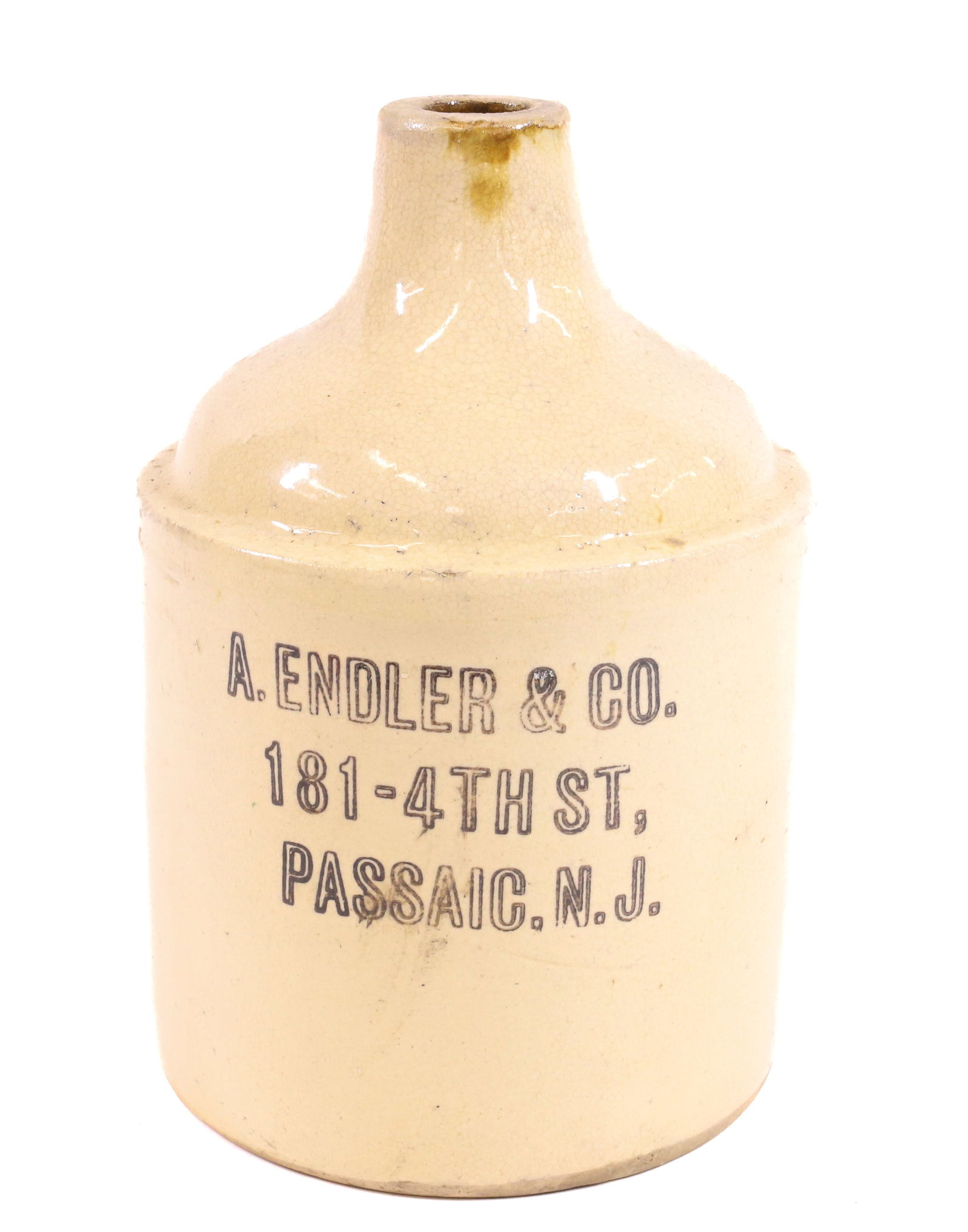 PASSAIC, NJ ADVERTISING JUG (1 of 6)