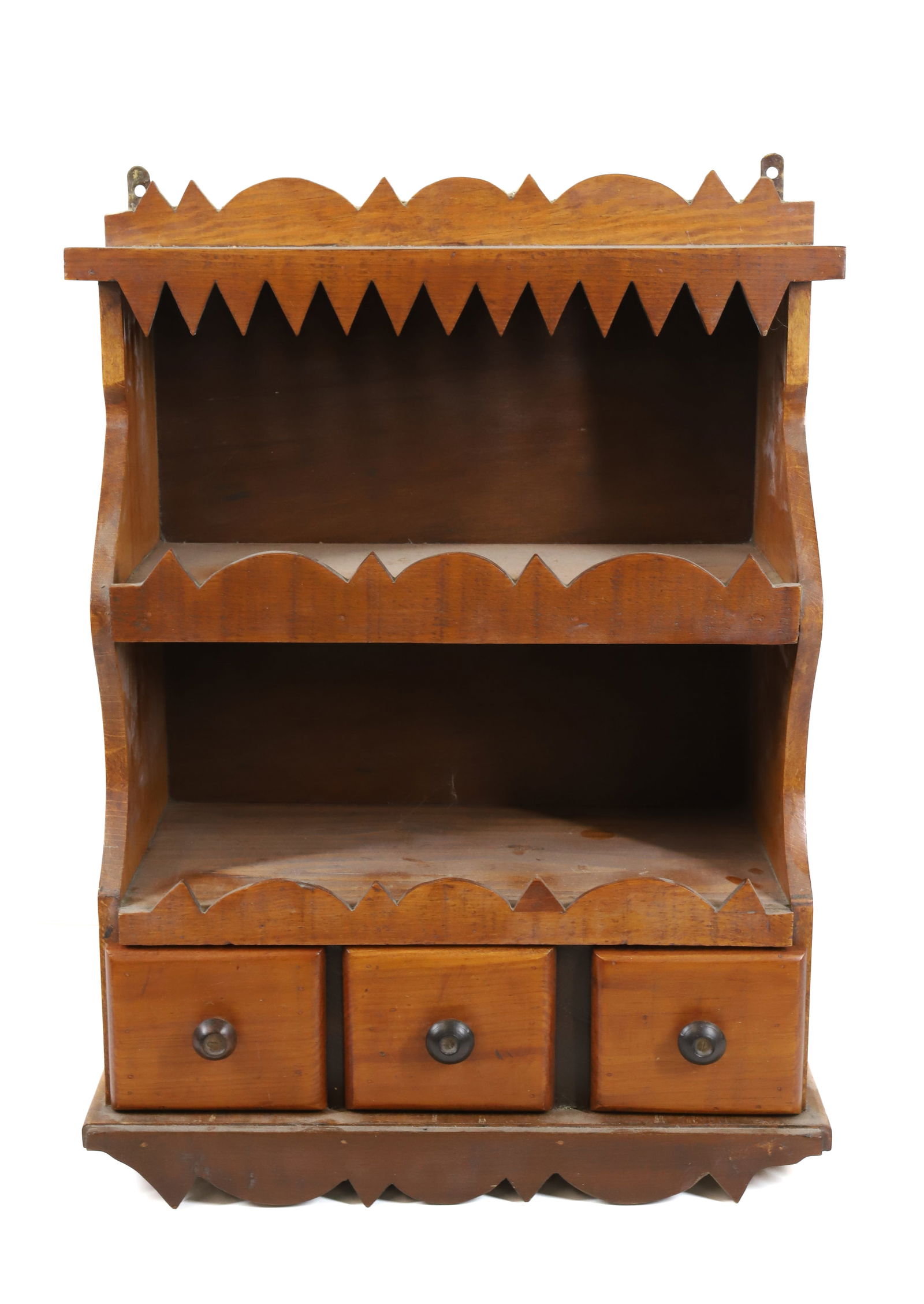 HANDCRAFTED HANGING  FOLK ART SHELF (1 of 5)